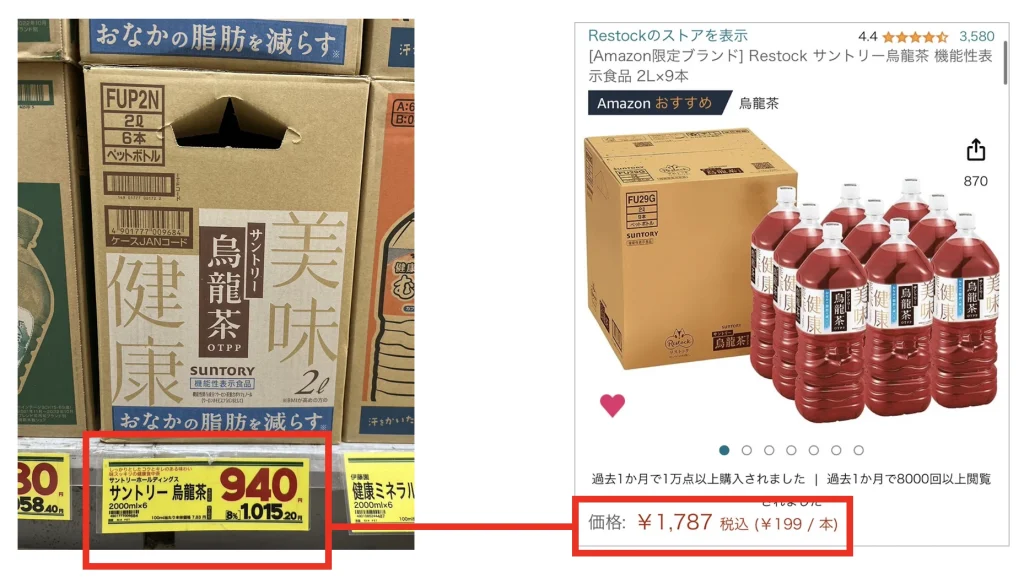 ウェル活おすすめ商品、烏龍茶。烏龍茶を購入する前にamazonで価格を比較してみる。